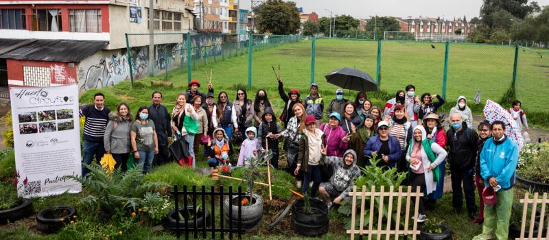 Huerta comunitaria del barrio San Eusebio, localidad de Puente Aranda