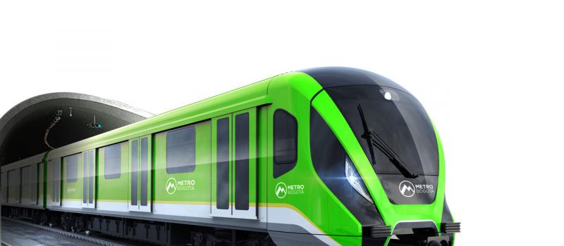 Render tren verde del metro de Bogotá